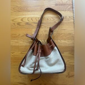 Loewe Hammock Leather Canvas Bag